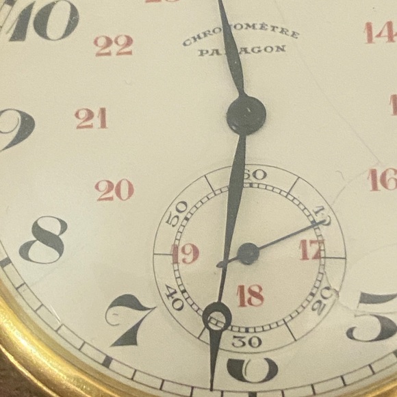 HP 🎉 1900s Paragon Chronometer 18k Pocket Watch - Picture 5 of 15